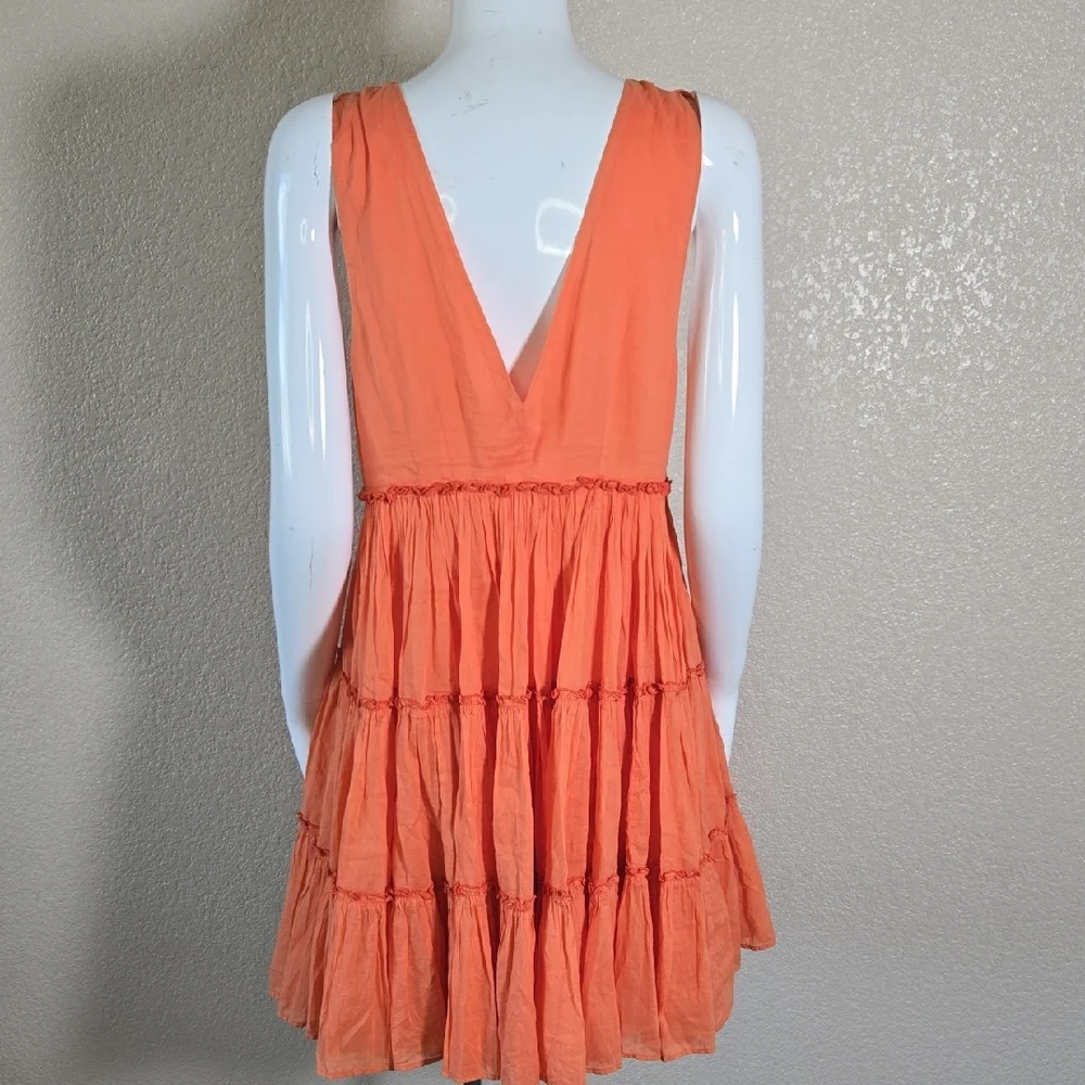 Devotion TWINS Mini Dress in Vibrant Orange - Picture 4 of 4